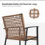 4-piece Patio Conversation Set With Rocking Chairs And Storage Coffee Table For Backyard