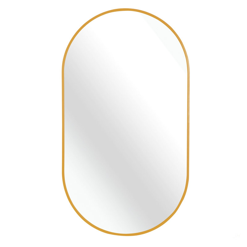 Miroir ovale en métal 20 po x 28 po