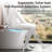 Smart Toilet Bidet with Auto Open Close One Piece Elongated Toilet with Tank Built in,with Warm Water Sprayer and Dryer, Instant Warm Water,Heated Seat,CSA Certified,Power-Outage Flushing Child Mode