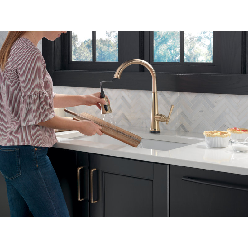 Robinet de cuisine Emmeline, Bronze champagne Lumicoat