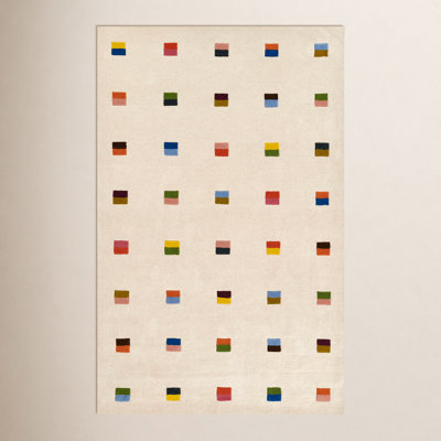 Xola Hand-Tufted Geometric Wool Area Rug