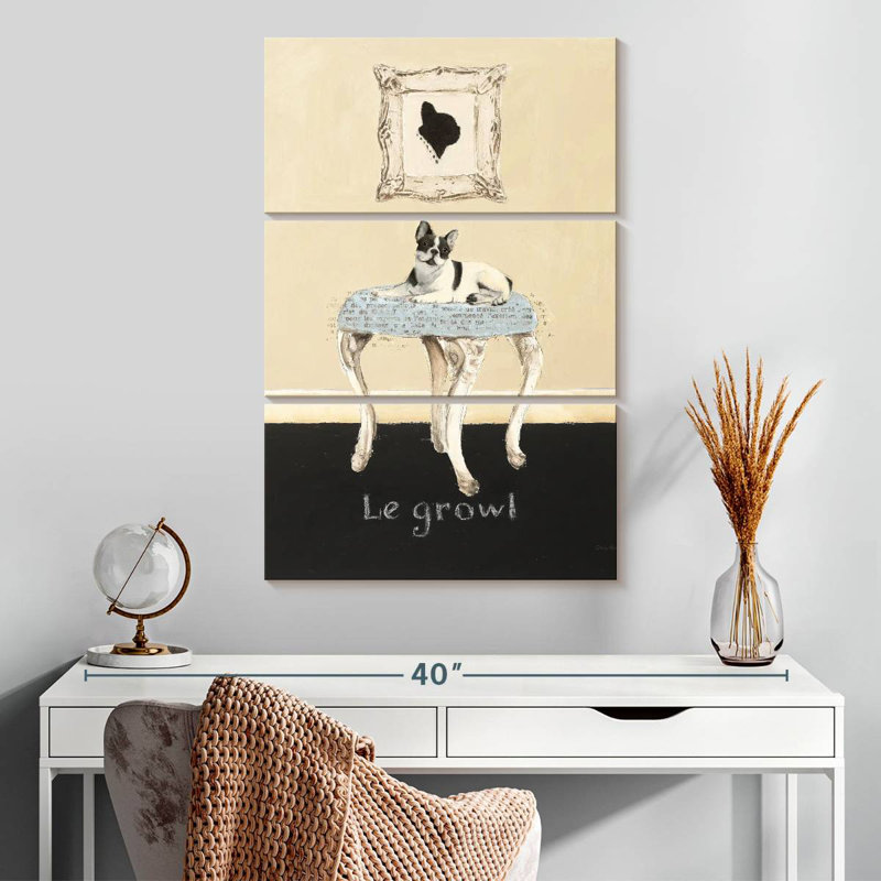 Le Growl, 32" H x 20" W