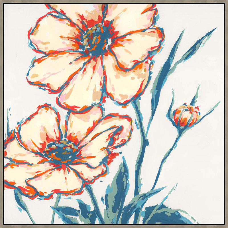 Les Petites Fleurs I Framed Painting Canvas