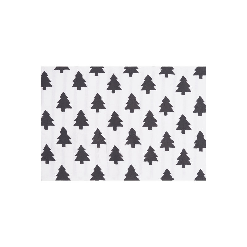 Ensemble de 4 napperons noir et blanc