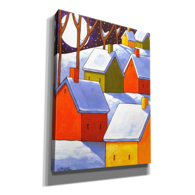 «Hillside Winter Night» par Cathy Horvath-Buchanan, art mural sur toile