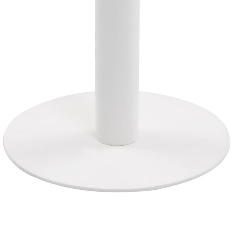 Table bistro Bistro, Brun clair, H 29,5 po x L 19,7 po x l 19,7 po, Blanc