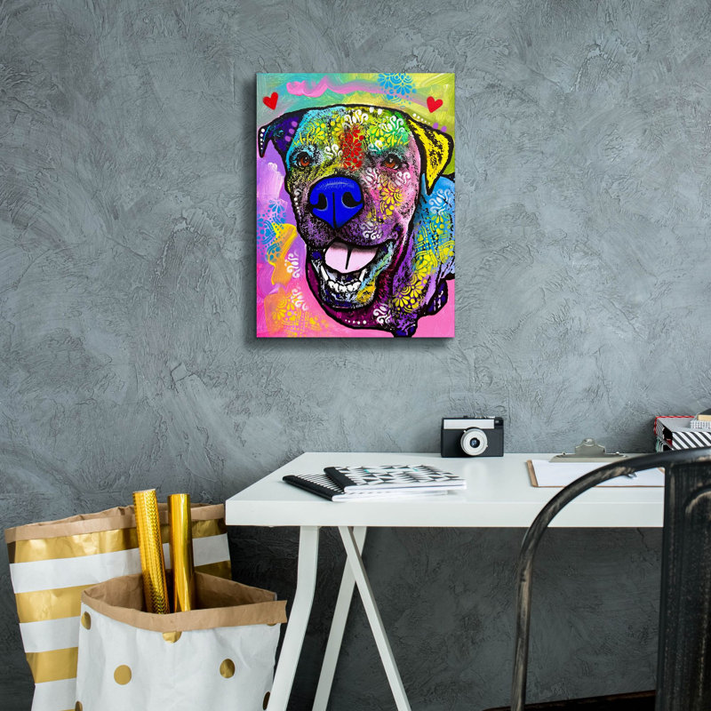 «Um Excuse Me I Love You» par Dean Russo, art mural sur toile, H 16 po x l 12 po x P 0,75 po
