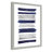Olexandra Indigo Paint Streaks' Framed Print