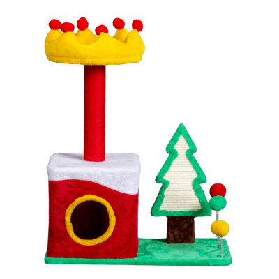 Tour à chat à plusieurs niveaux 29.5In Christmas