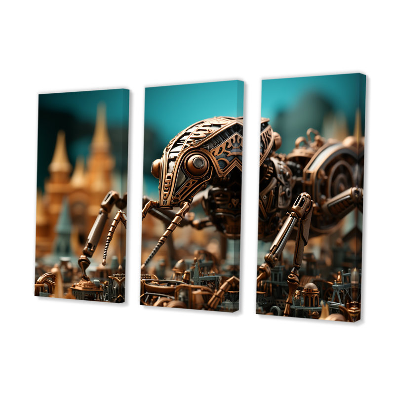 Ensemble de salon Steampunk Excavators Bronze Ants - Animal Ant, H 40 po x l 60 po