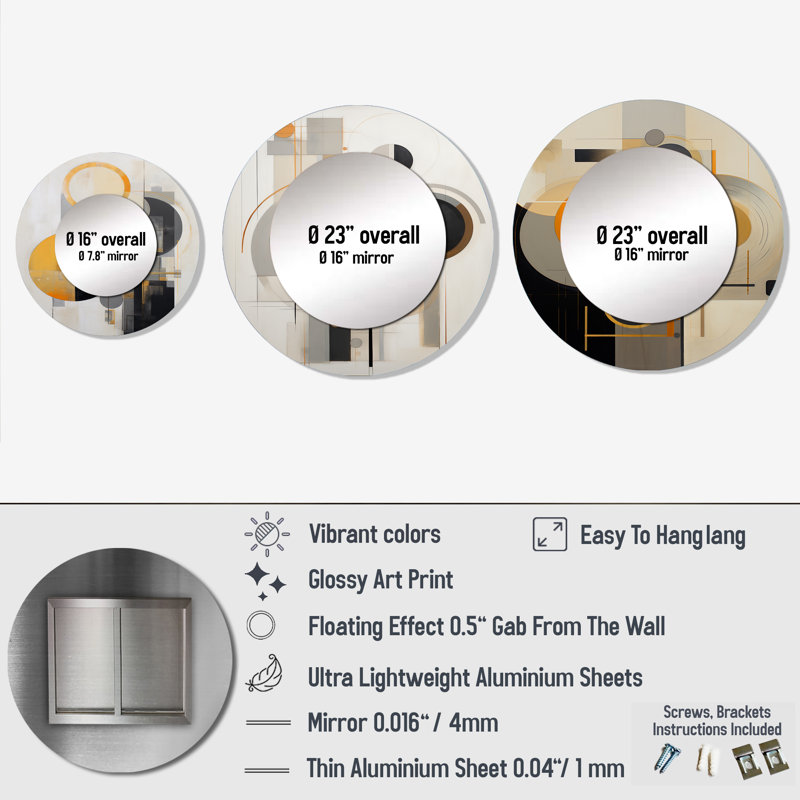 Miroir mural Ellener