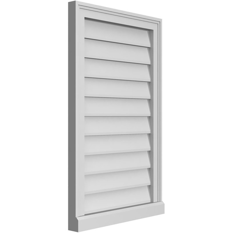 Cadre de seuil Brickmould, brun clair apprêté, H 32 po x l 20 po x P 2 po