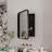 16X24 Inch Recessed Black Metal Framed Medicine Cabinet With Mirror And Adjustable Shelves Black Wall Mirror With Storage For Bathroom-1337984928-1337984935