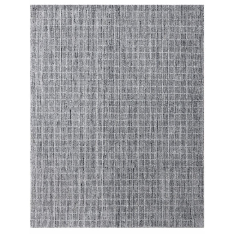 Tapis rectangulaire gris clair Marut
