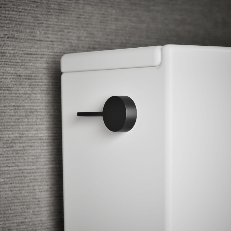 Veil Left-Hand Trip Lever, Matte Black