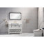 Miroir de salle de bain multifonctionnel avec lumières DEL - Contrôle tactile intelligent, température de couleur réglable, désembuage, brun, aluminium, P 40 po, l 24 po, H 1,5 po, meuble-lavabo multifonctionnel de 21,1 lb