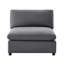 Fauteuil de chambre sans accoudoirs Cassandra: Finition gris anthracite-961843886