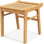 Tabouret de meuble-lavabo, repose-pieds en bambou avec siège en rotin, patins antidérapants, banc de maquillage pour fauteuil de chambre à coucher, capacité de 265 lb, 15 po x 16 po x 17 po