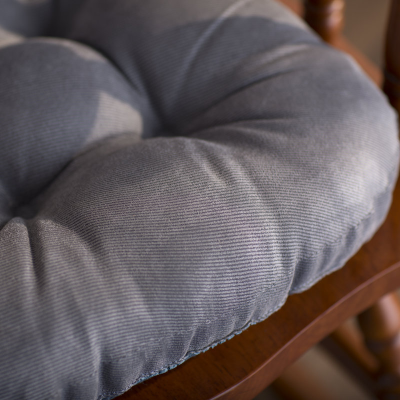 Ensemble de coussins de chaise berçante antidérapant, Bleu pierre