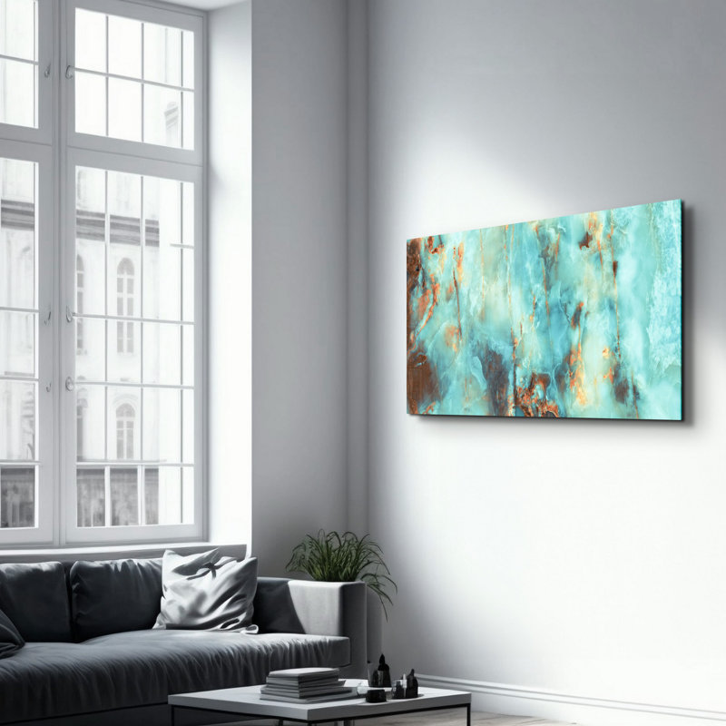 Elegant Tempered Glass Painting, 27.6 x 43.3 Inches | 100% Tempered Glass, Thickness: 0.16 Inches | UV Printed Artwork, Perfect for Home Decor & Modern Interiors, Stunning Visuals for Any Room