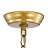 Laia Modern 5-Light Brushed Brass Water Textured Glass Drum Round Chandelier