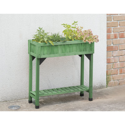 Pot à fleurs surélevé en bois