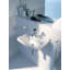 Pièces et accessoires Lavabo de salle de bain rectangulaire en céramique avec trop-plein