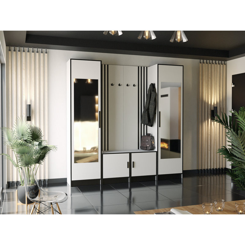 Barara 2 Door Wardrobe, White
