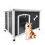 Grande niche pour chien en bois, cage extérieure imperméable, chenil coupe-vent et chaud
