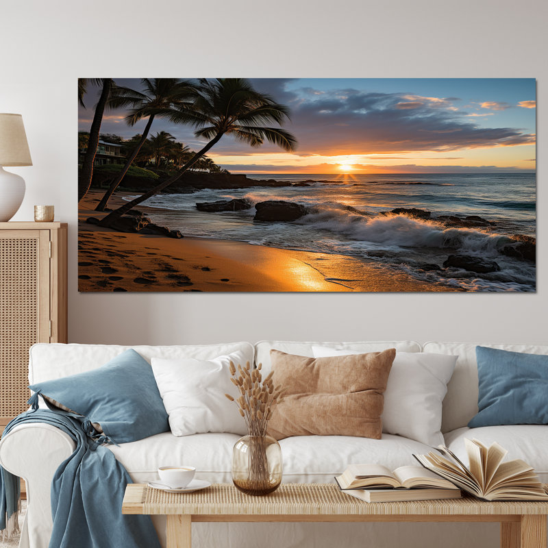 Aloha Tropical Dreamscape I, Wrapped Canvas, 28" H x 60" W x 1.5" D