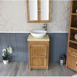 Slimline 515mm Free-standing Cloakroom Vanity Unit