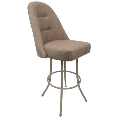 Tabouret de bar pivotant en métal Houde 26 po M-235 - Basin Beige - Café
