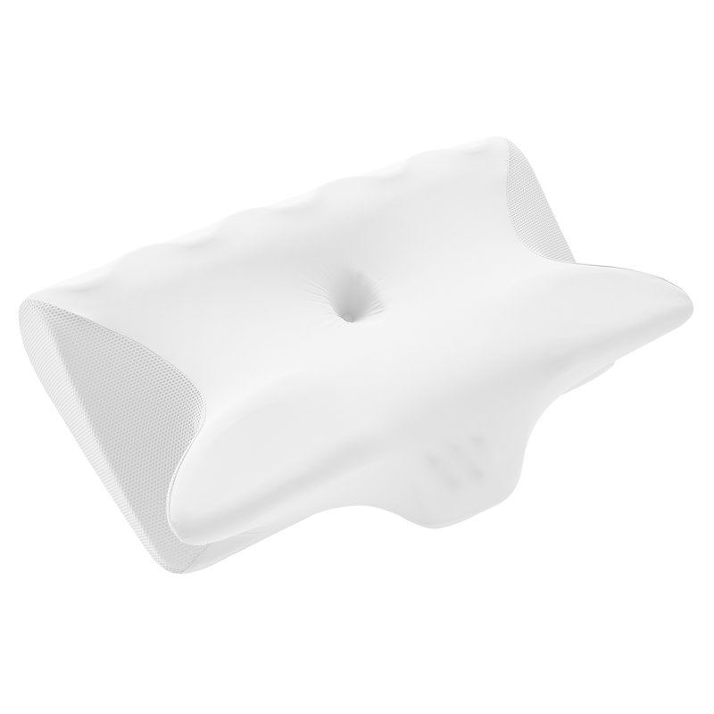 Oreiller ergonomique à contour latéral avec soutien de la nuque et des épaules, conception à soulagement de la pression pour les dormeurs latéraux et arrière
