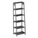 Arjet 5-Tier Ladder Bookshelf - Freestanding Wooden Bookcase Frame with Leaning Look - Shelves