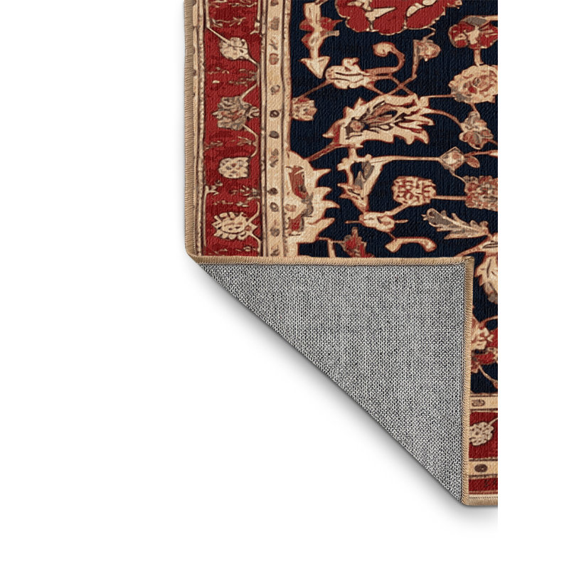 Machine Washable Persian Brown Area Rug, Rectangle 6' x 9'