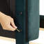 Lit tapissier pour grand lit en velours