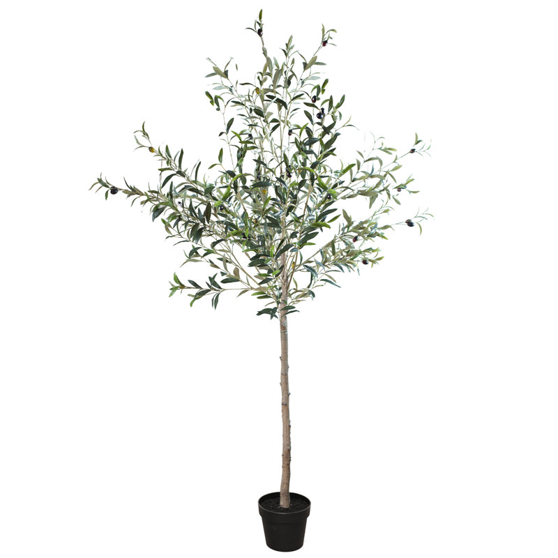 Artificial Olive Tree with Pot and Natural Feel Leaves - Artificial Plants Indoor/outdoor