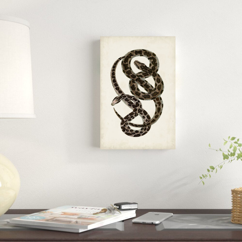 Serpents antiques V, H 12 po x l 8 po