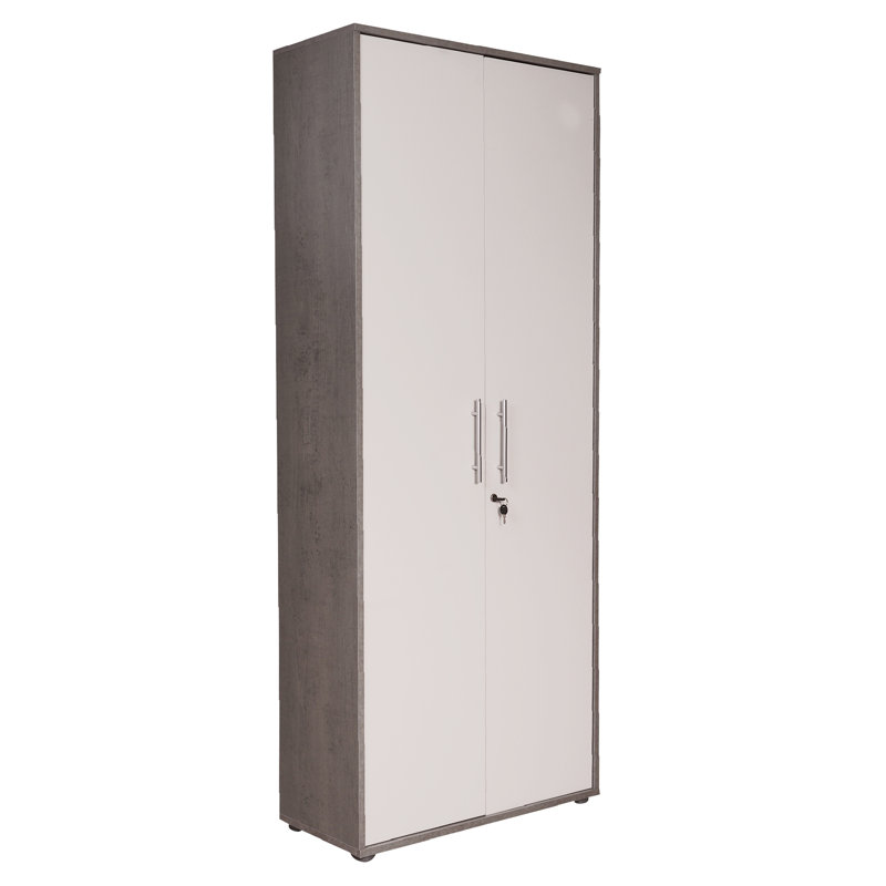 Dionysius Bookcase With 2 Doors And 4 Shelves With Lock, Shelf For Books And Documents, Office Storage