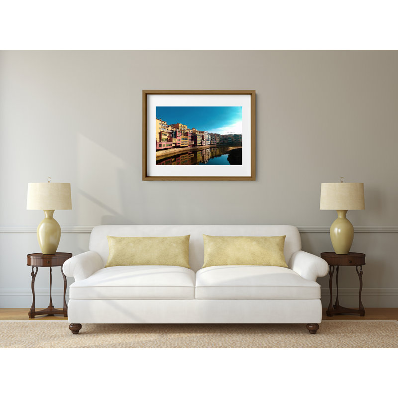 Casa Masó Print by Joseph Regan, 26" H x 36" W x 0.75" D, Walnut