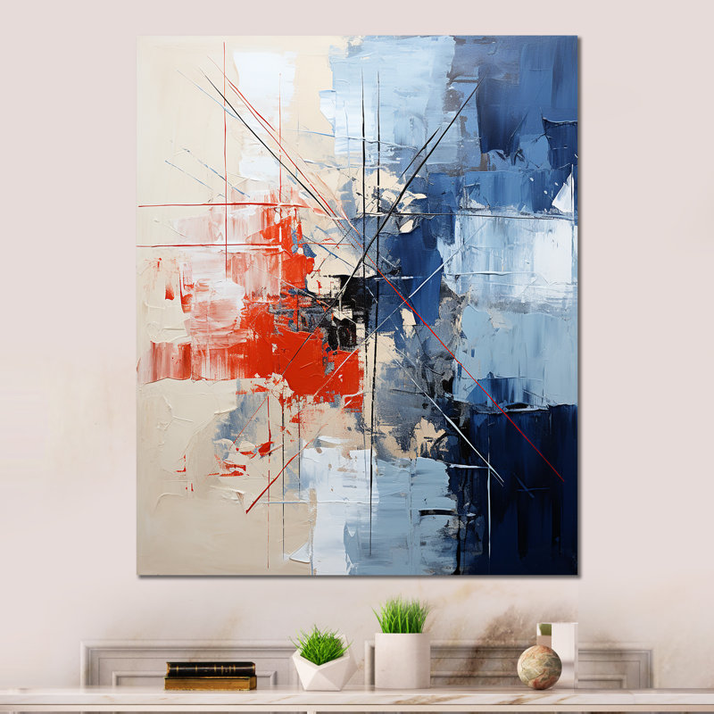 «Cobalt Connections Power Lines» sur, H 20 po x l 12 po x P 1 po