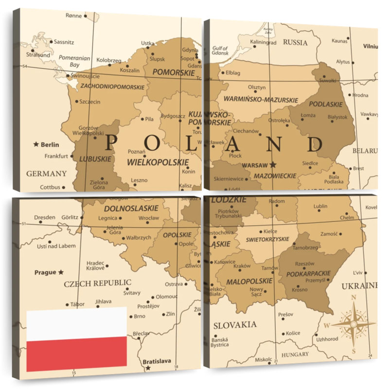 Carte d'Alazia, Pologne