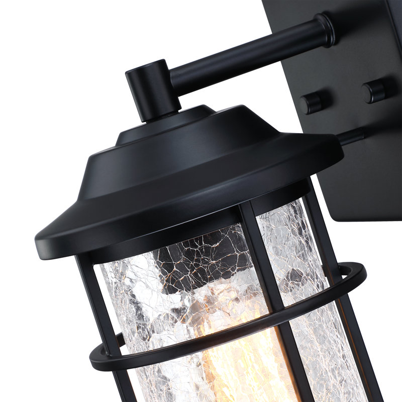 Anesicia Wall Light With Matte Black Finish, 10.81" H x 7.7" W x 5.91" D