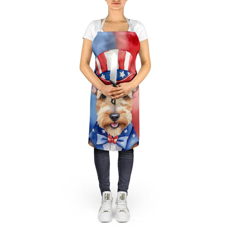 Patriotic American Apron, Lakeland Terrier