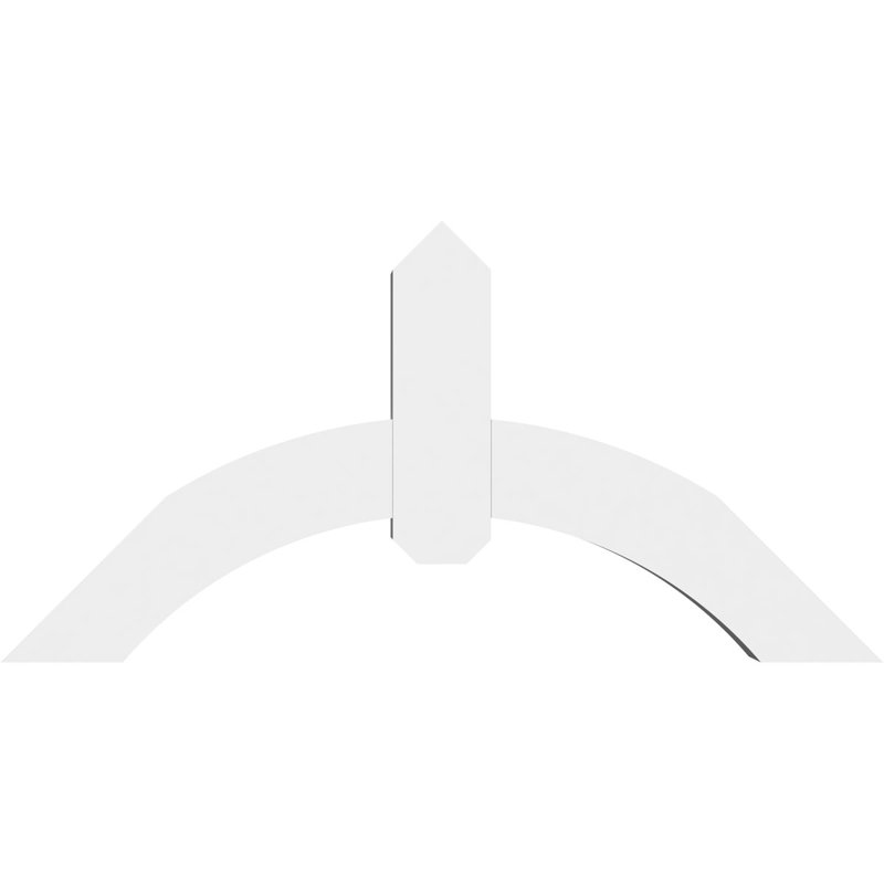 Support pour pignon en PVC Archdale, H 18 po x l 36 po (pas: 12/12), P 4 po x F 4 po