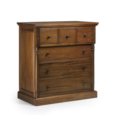 Solid Wood 110cm W 6 - Drawer Chest of Drawers