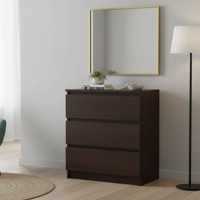 70cm W 3 - Drawer Chest of Drawers, Wenge