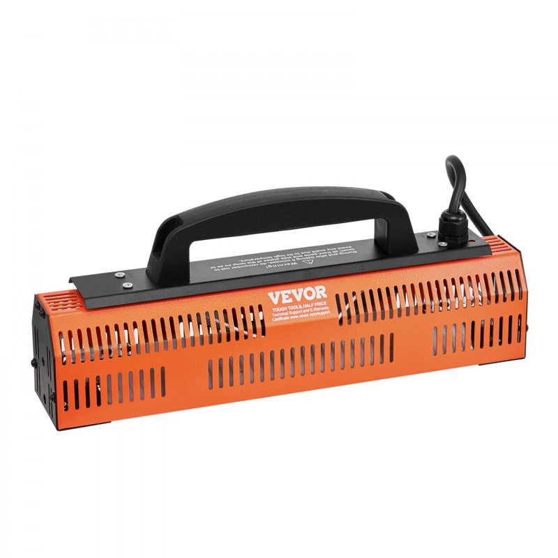 Lampe à polymériser infrarouge, 1000 W haute puissance, lampe chauffante à main pour voiture, 2,48 pieds carrés de surface de cuisson, séchoir à peinture pour réparation sur place, séchage du moteur