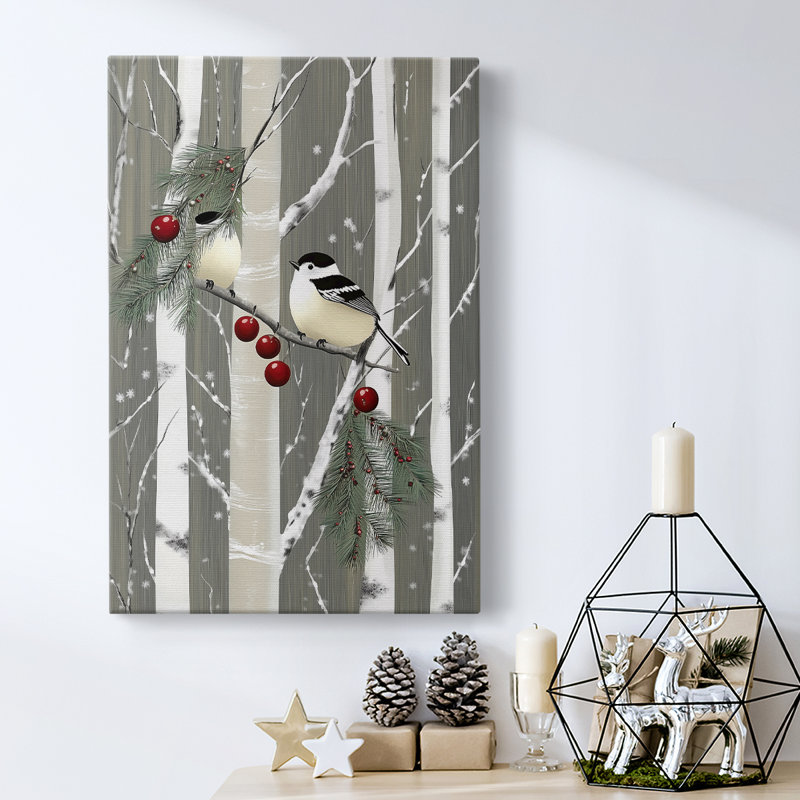 Art des Fêtes de Noël - Toile tendue avec châssis CII, H 12 po x l 8 po