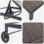 Sunbed Reclining Poly Rattan Modern Outdoor Lounger Chair